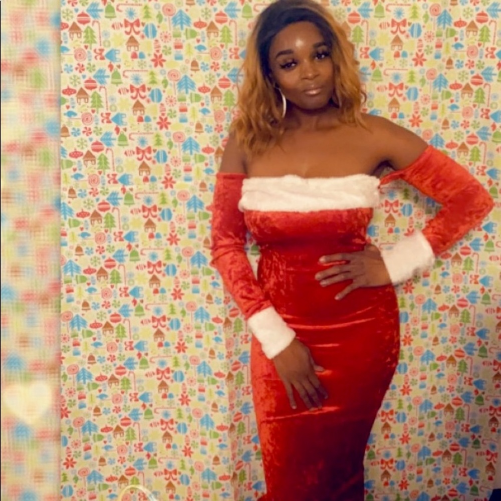 Red Ms. Clause Dress Hand Made